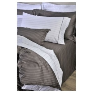 ΣΕΤ ΣΕΝΤΟΝΙΑ PIN STRIPE D.GREY 884