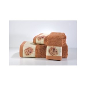 ΣΕΤ ΠΕΤΣΕΤΕΣ ΜΠΑΝΙΟΥ 885 ENGLISH FLOWER BEIGE
