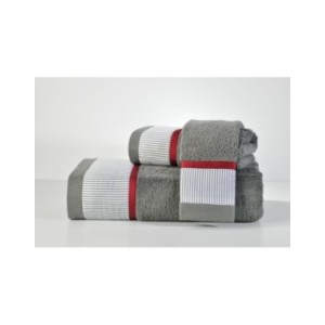 ΣΕΤ ΠΕΤΣΕΤΕΣ ΜΠΑΝΙΟΥ D.GREY 701 STRIPE GREY