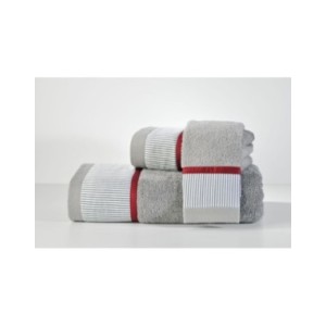 ΣΕΤ ΠΕΤΣΕΤΕΣ ΜΠΑΝΙΟΥ L.GREY 701 STRIPE GREY