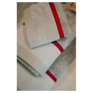 ΣΕΤ ΠΕΤΣΕΤΕΣ ΜΠΑΝΙΟΥ L.GREY 701 STRIPE GREY