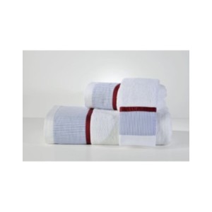 ΣΕΤ ΠΕΤΣΕΤΕΣ ΜΠΑΝΙΟΥ WHITE 700 STRIPE BLUE