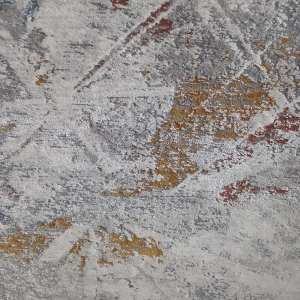 RUG NEVA GREY BLUE RED ABSTRACT 8536-110