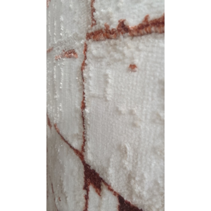 RUG DALI RED CREAM SQUARES