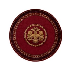ΧΑΛΙ ΕΚΚΛΗΣΙΑΣΤΙΚΟ ATHOS 2128A BURGUNDY ΡΟΤΟΝΤΑ - 300X300