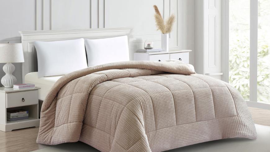 Κουβερτοπάπλωμα μπεζ