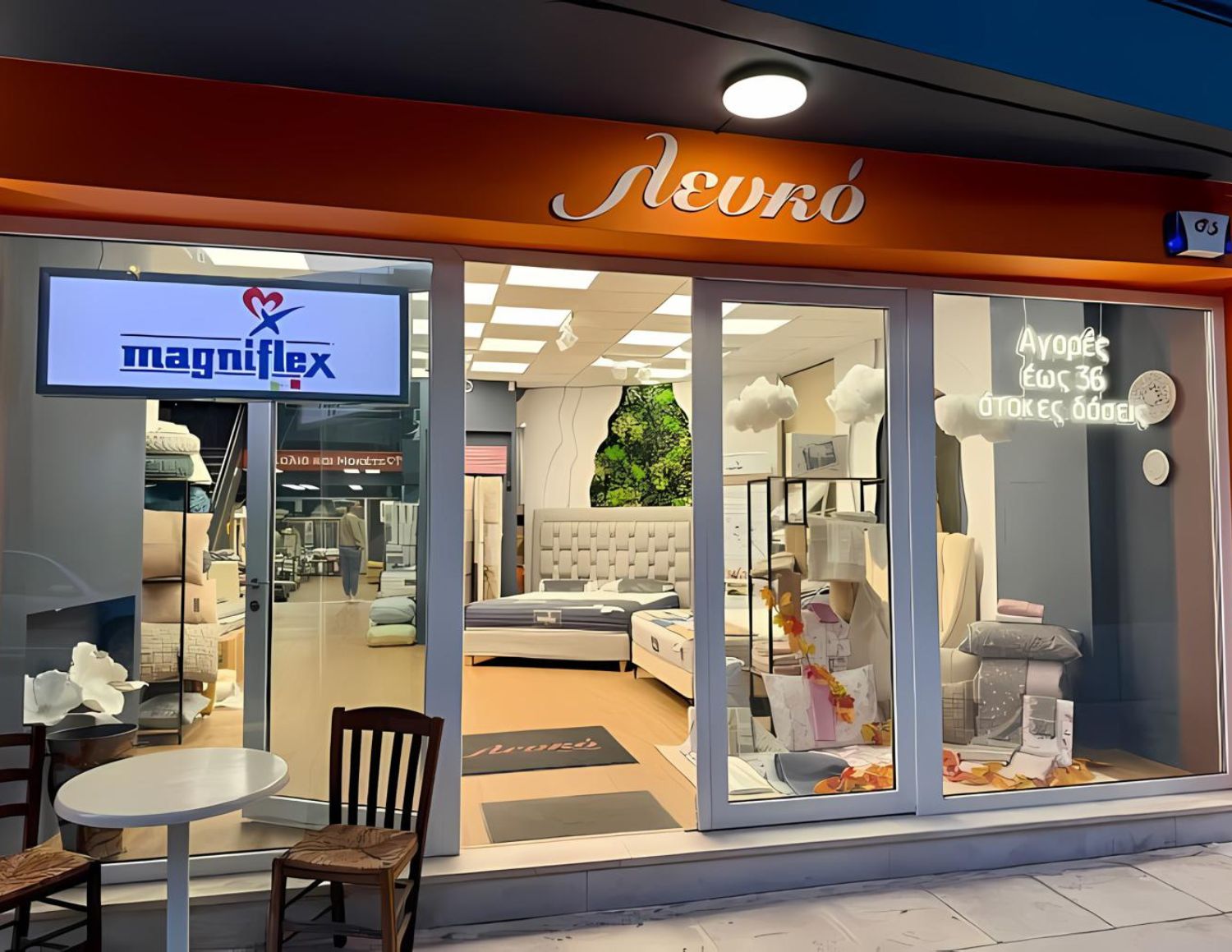 Το κατάστημα λευκό με είδη σπιτιού στην Κόρινθο